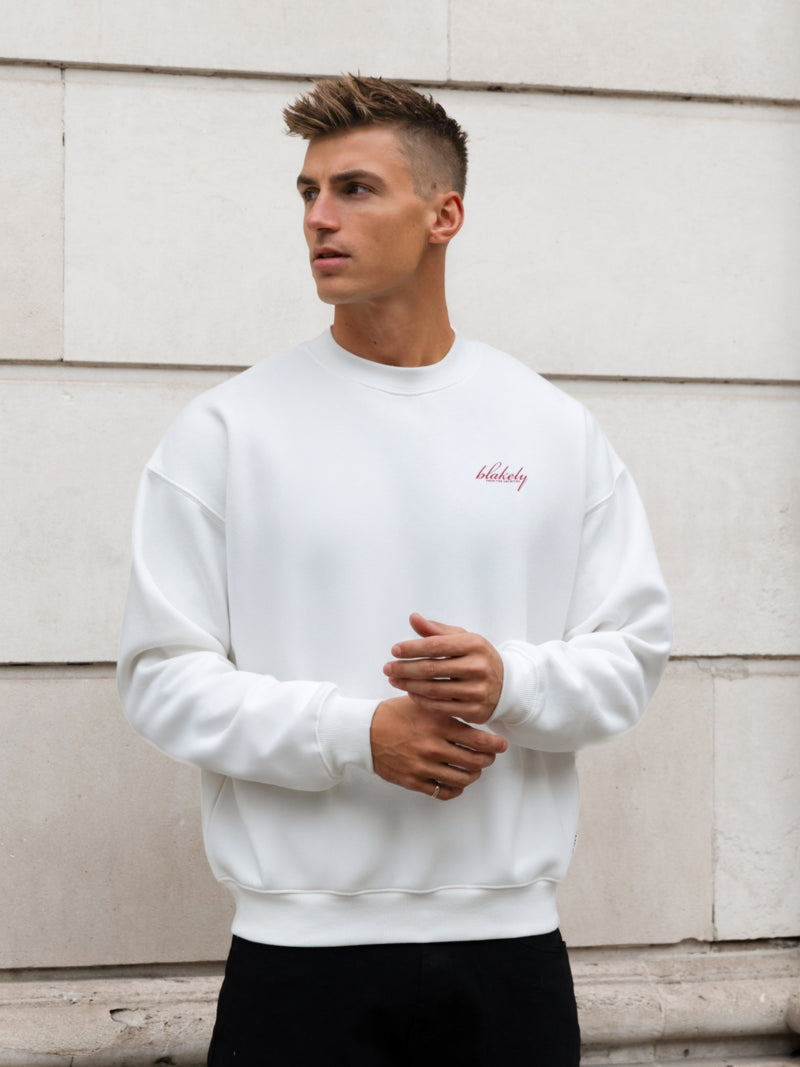 Austin Relaxed Jumper - Flat White