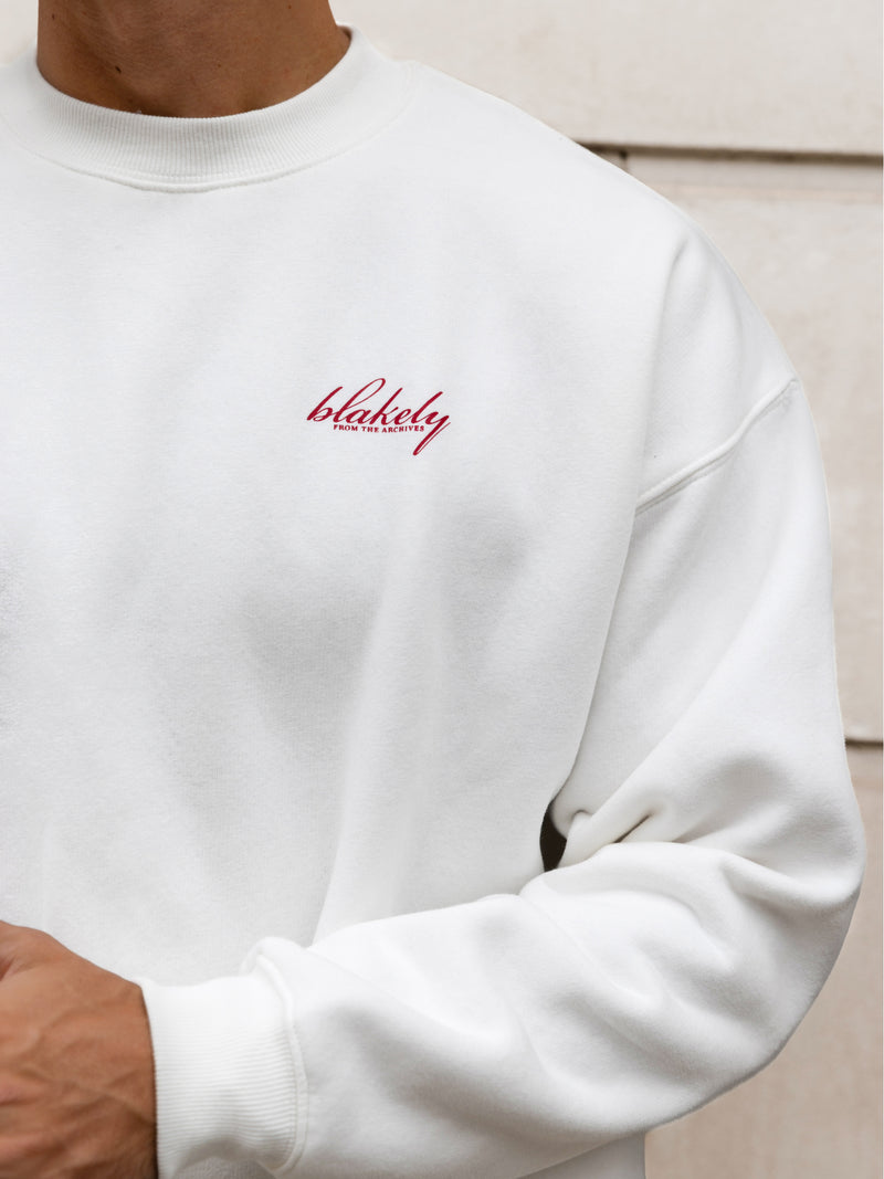 Austin Relaxed Jumper - Flat White