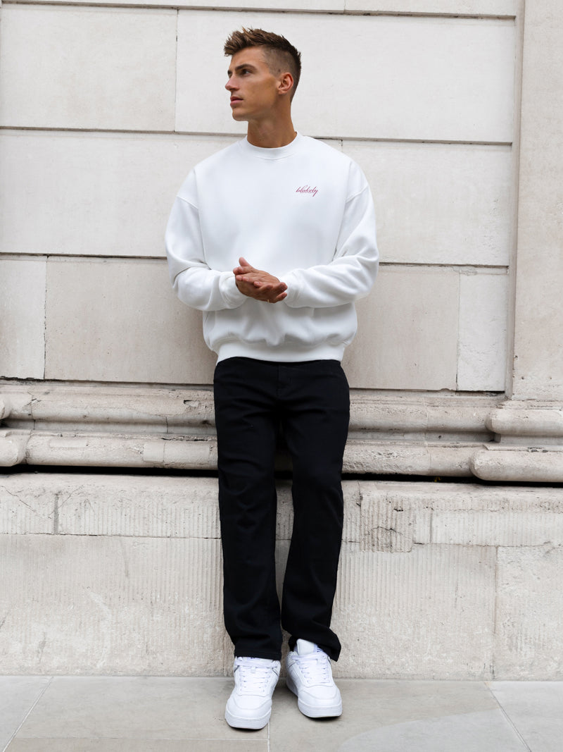 Austin Relaxed Jumper - Flat White