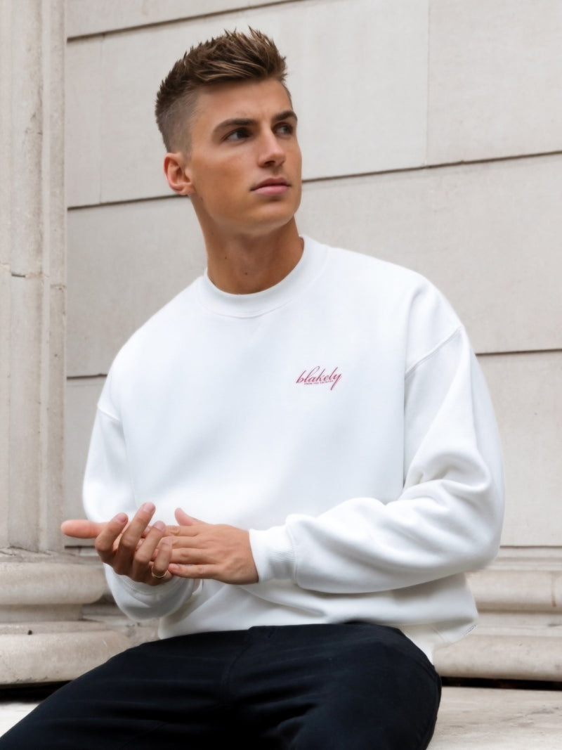 Austin Relaxed Jumper - Flat White