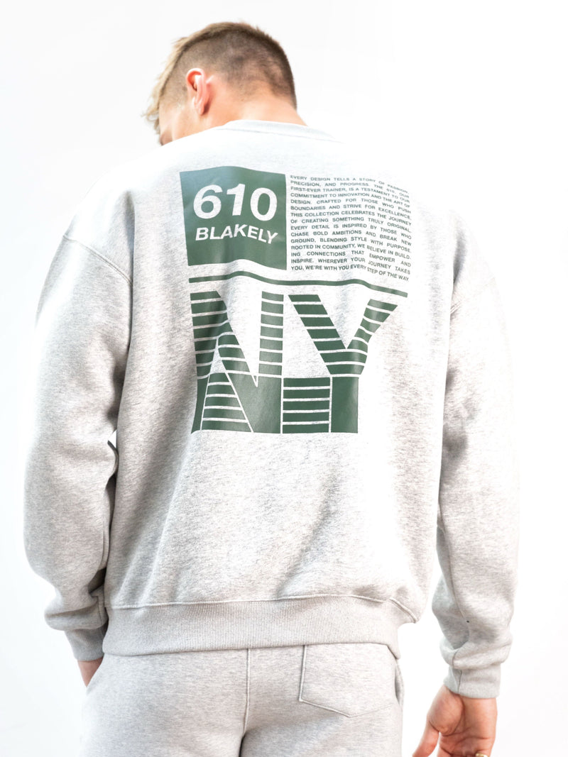 Tribeca 610 Relaxed Jumper - Marl Grey
