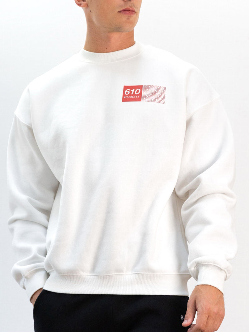 Tribeca 610 Relaxed Jumper - Flat White