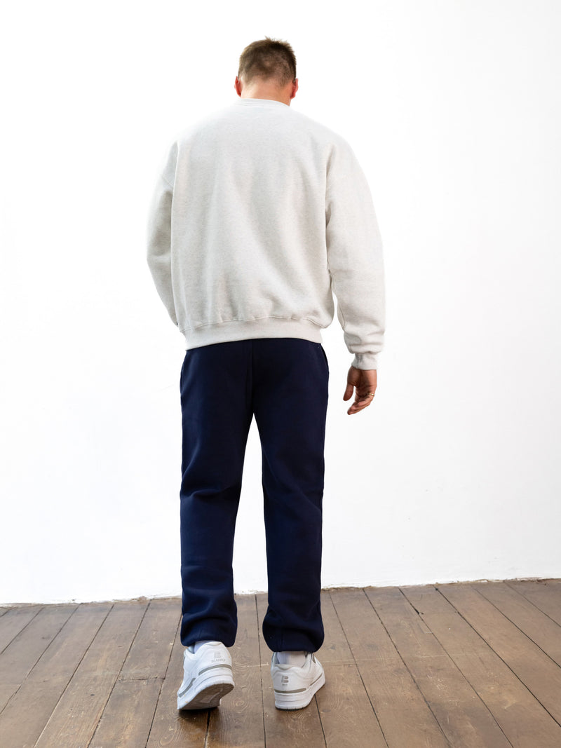 Brooklyn 610 Relaxed Jumper - Marl White