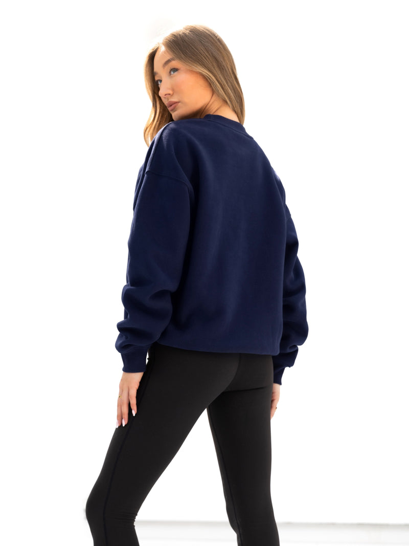 Brooklyn 610 Oversized Jumper - Navy