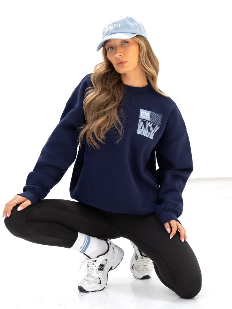 Brooklyn 610 Oversized Jumper - Navy