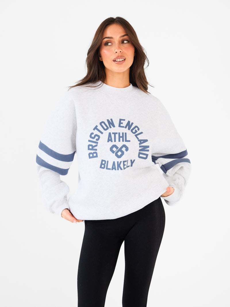 Briston Oversized Jumper - Marl White