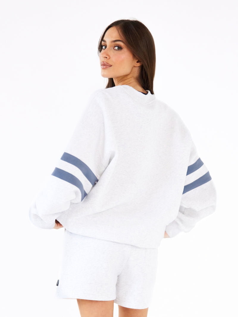 Briston Oversized Jumper - Marl White