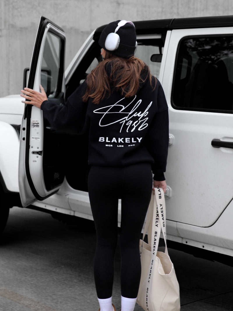 Club Oversized Jumper - Black