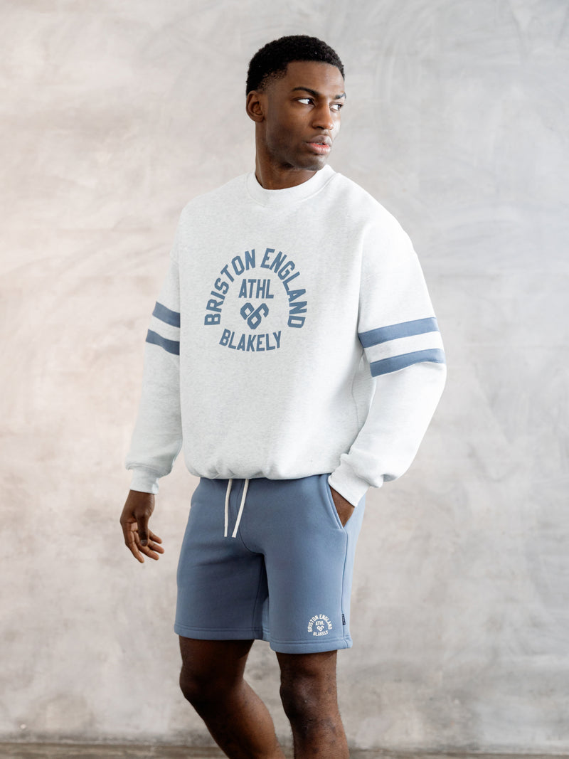 Briston Relaxed Jumper - Marl White