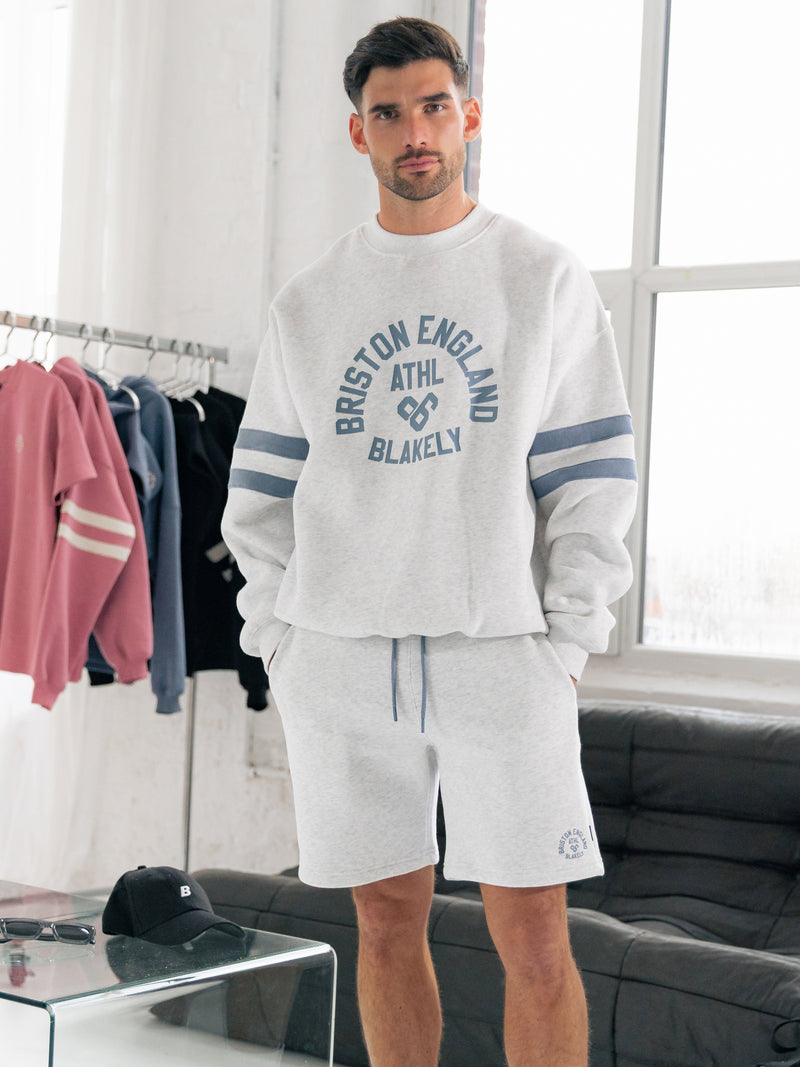 Briston Relaxed Jumper - Marl White