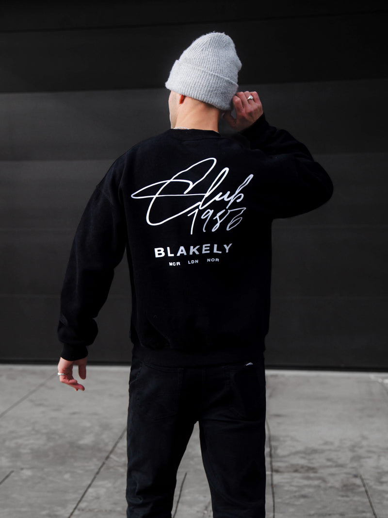 Club Relaxed Jumper - Black