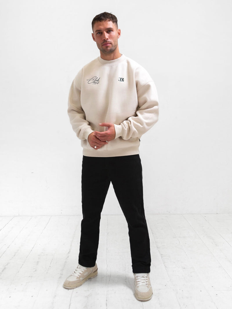 Club Relaxed Jumper - Chalk