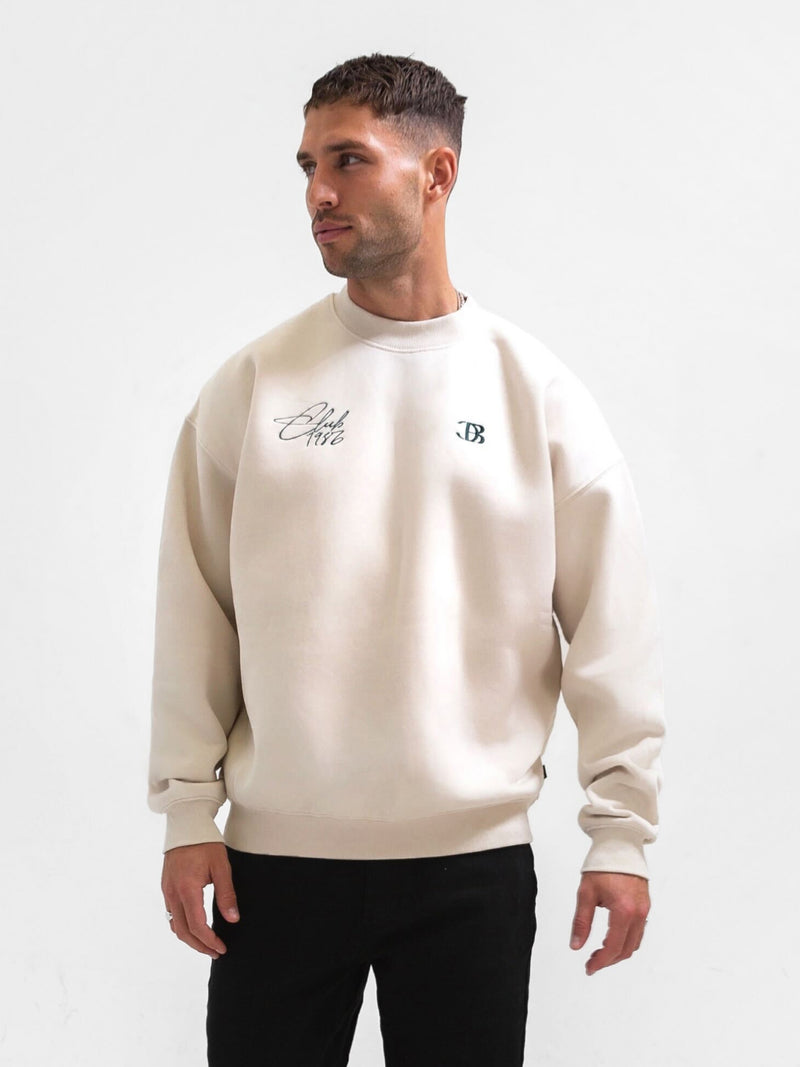 Club Relaxed Jumper - Chalk