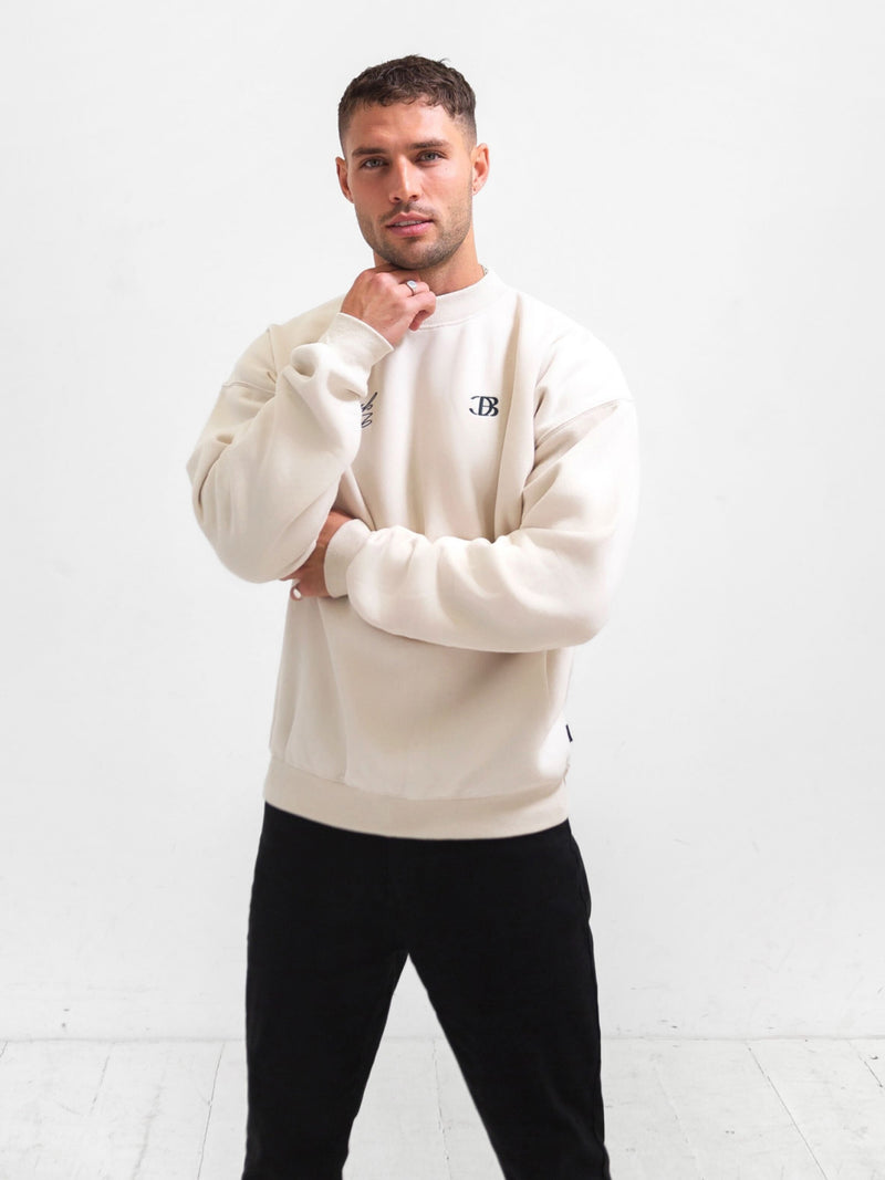 Club Relaxed Jumper - Chalk