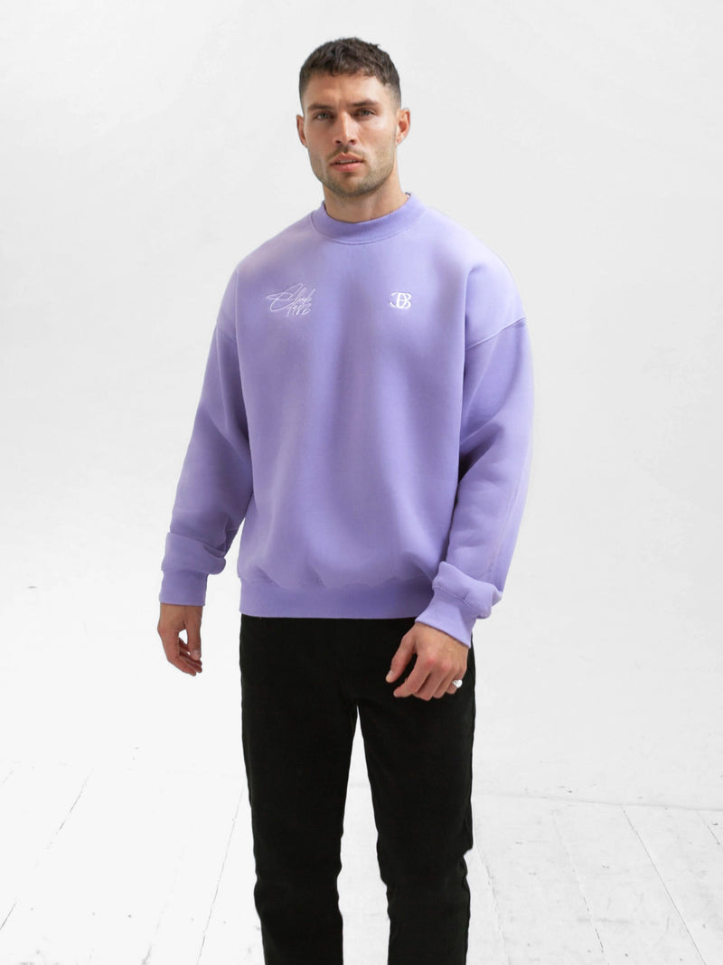 Club Relaxed Jumper - Violet