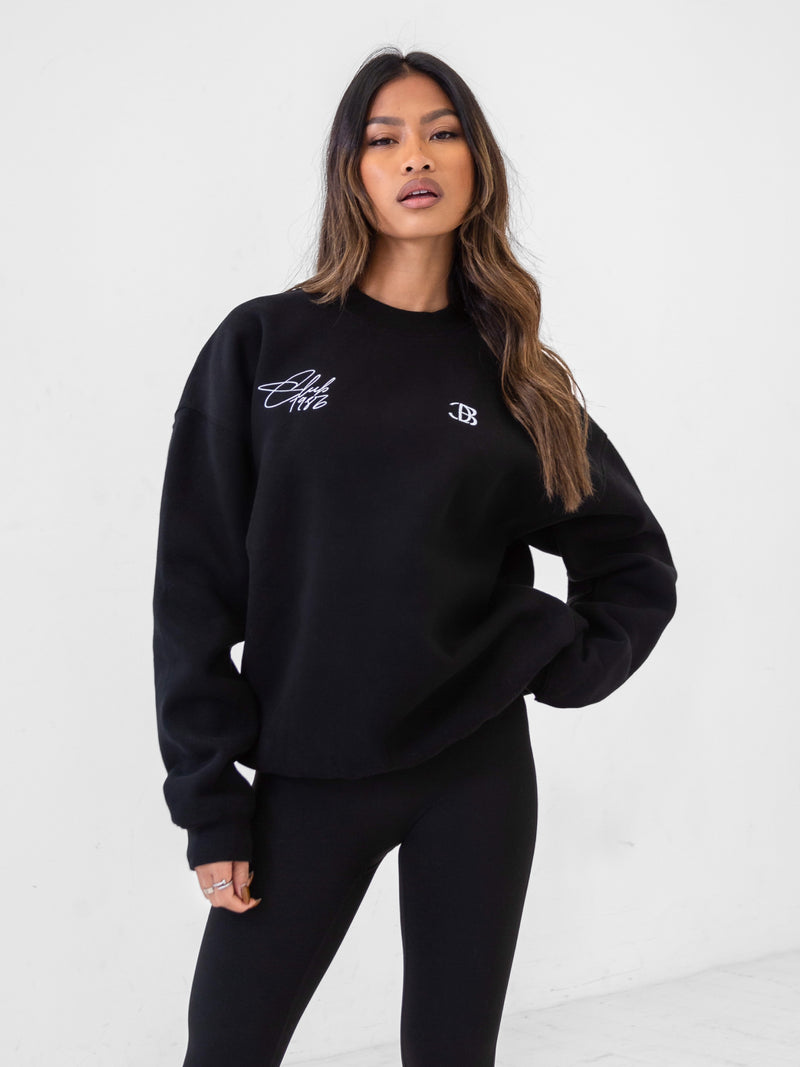 Club Oversized Jumper - Black