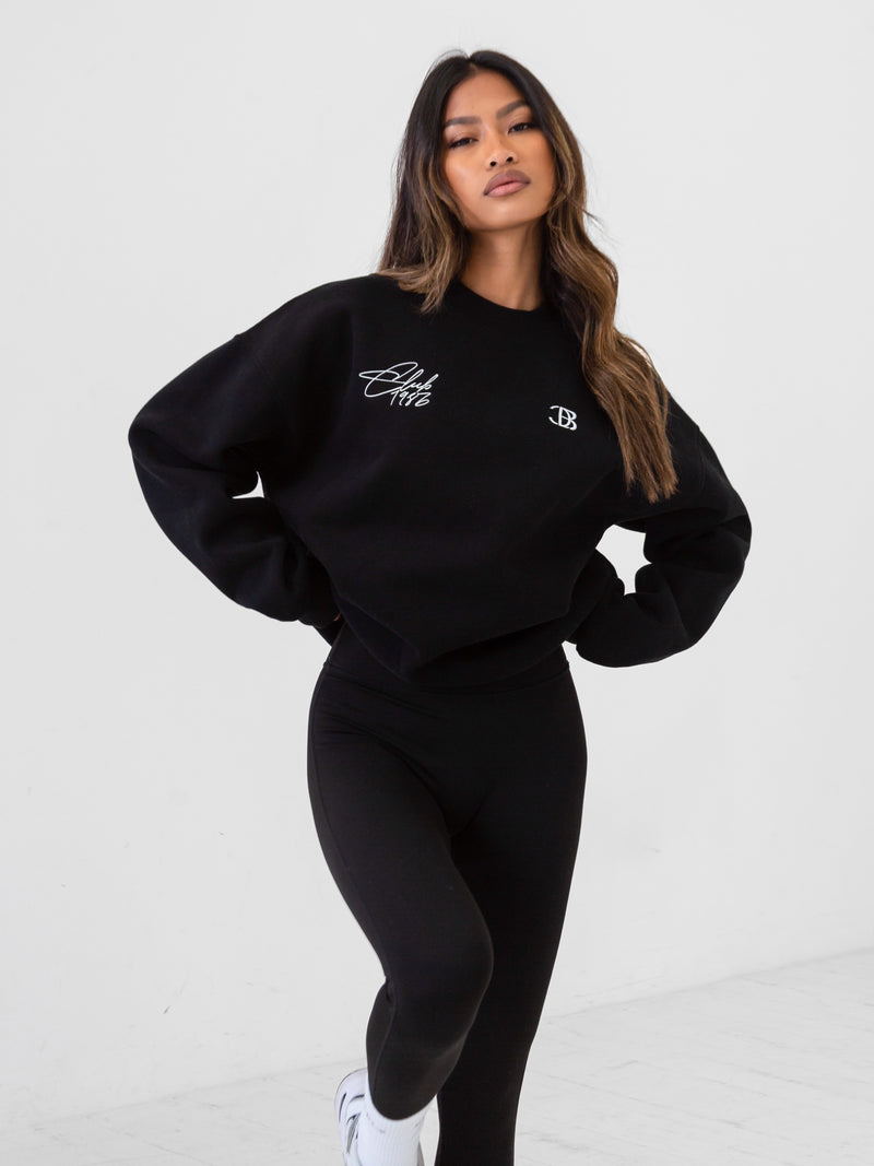 Club Oversized Jumper - Black