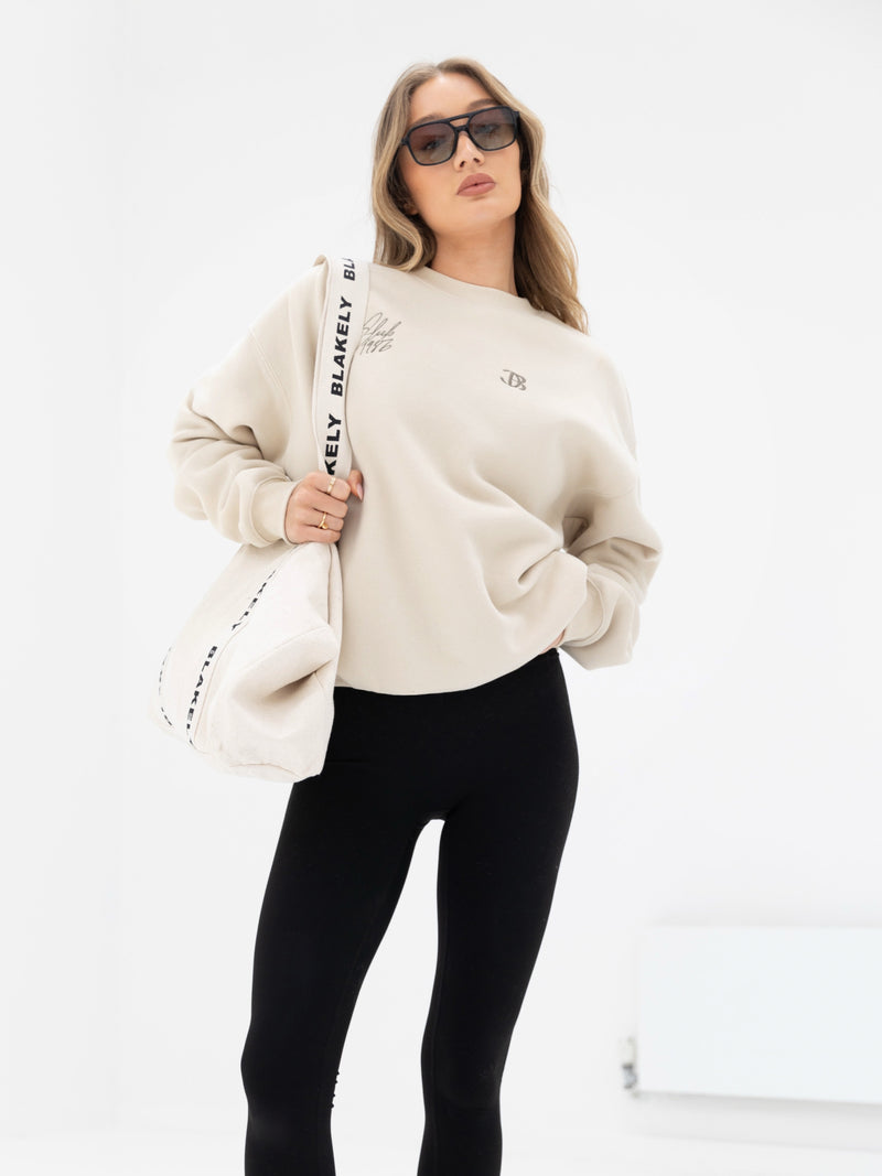 Club Oversized Jumper - Bone