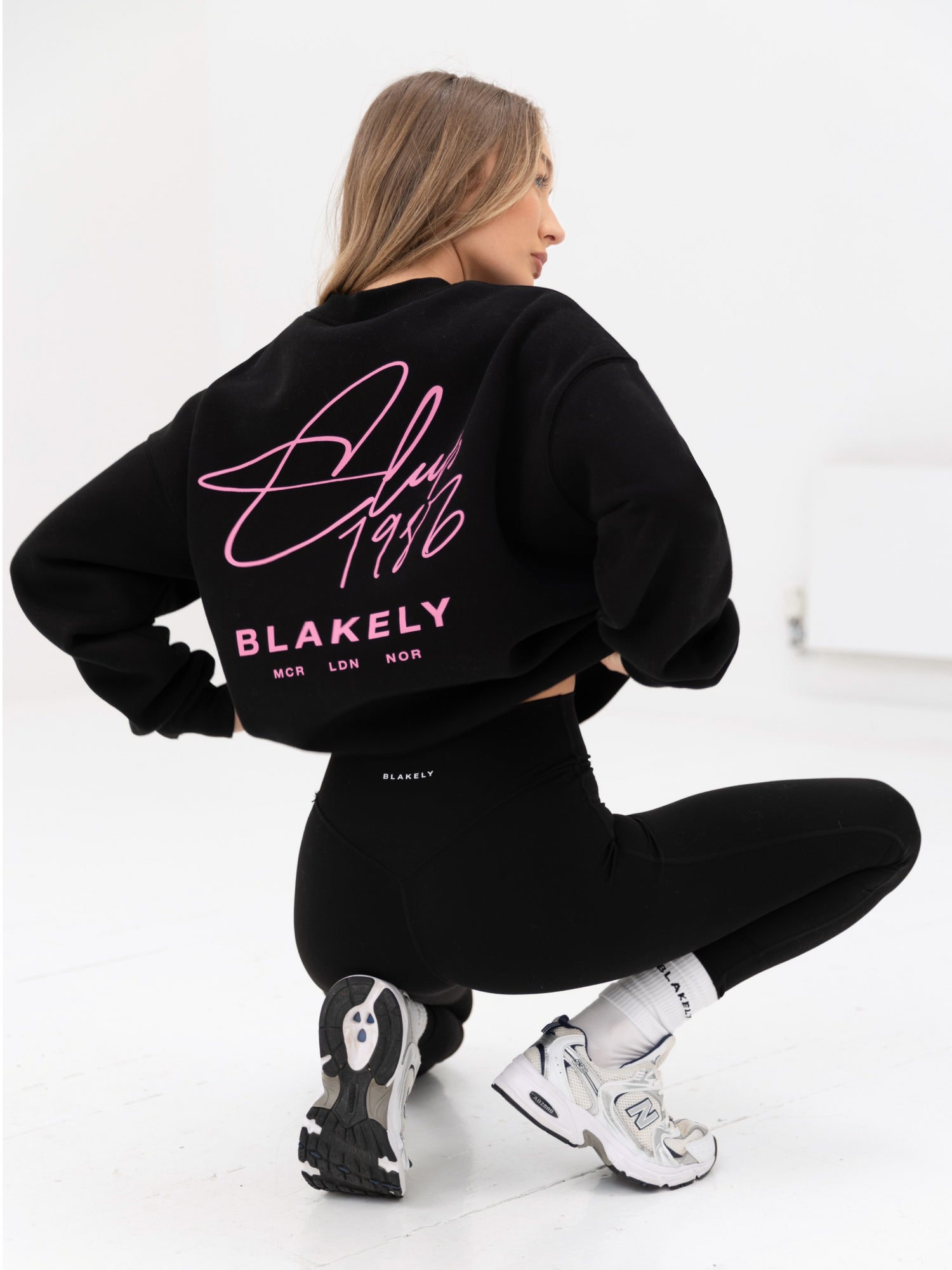 【BLAKELY】OVERSIZED クラブ リラックス パーカー Buy Blakely Black Oversized Knitted Jumper | Free delivery