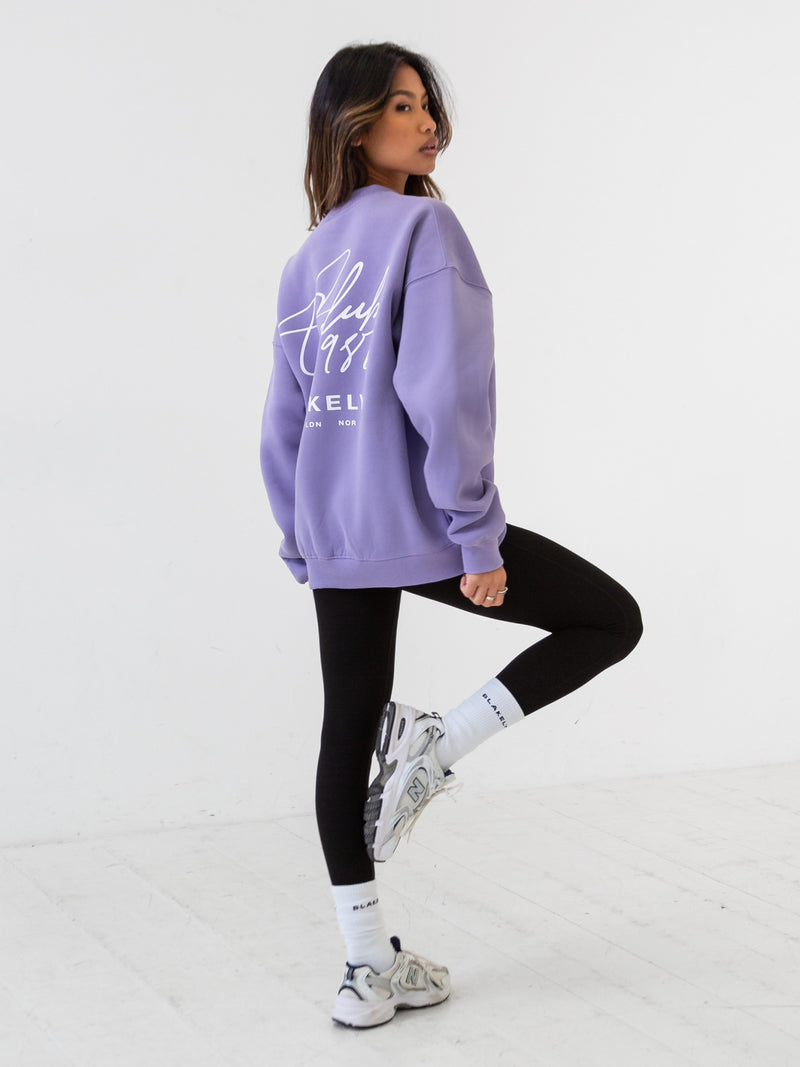 Club Oversized Jumper - Violet