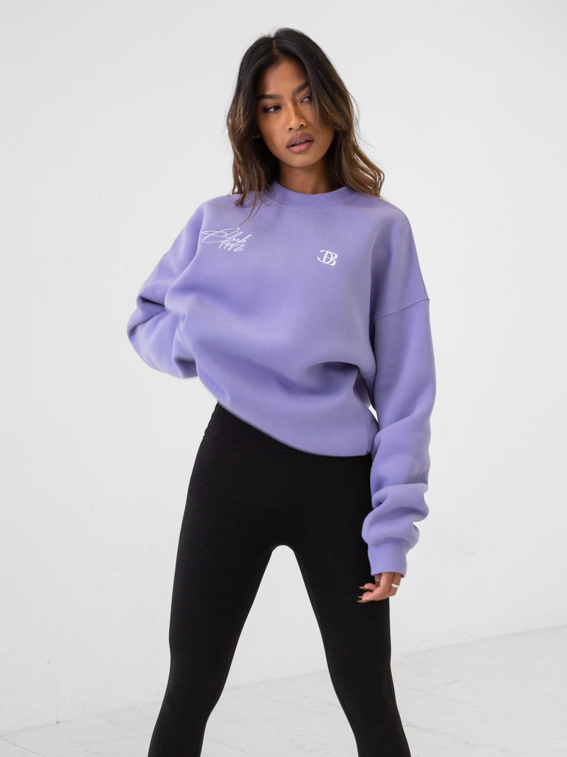 Club Oversized Jumper - Violet