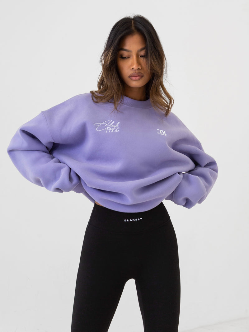 Club Oversized Jumper - Violet