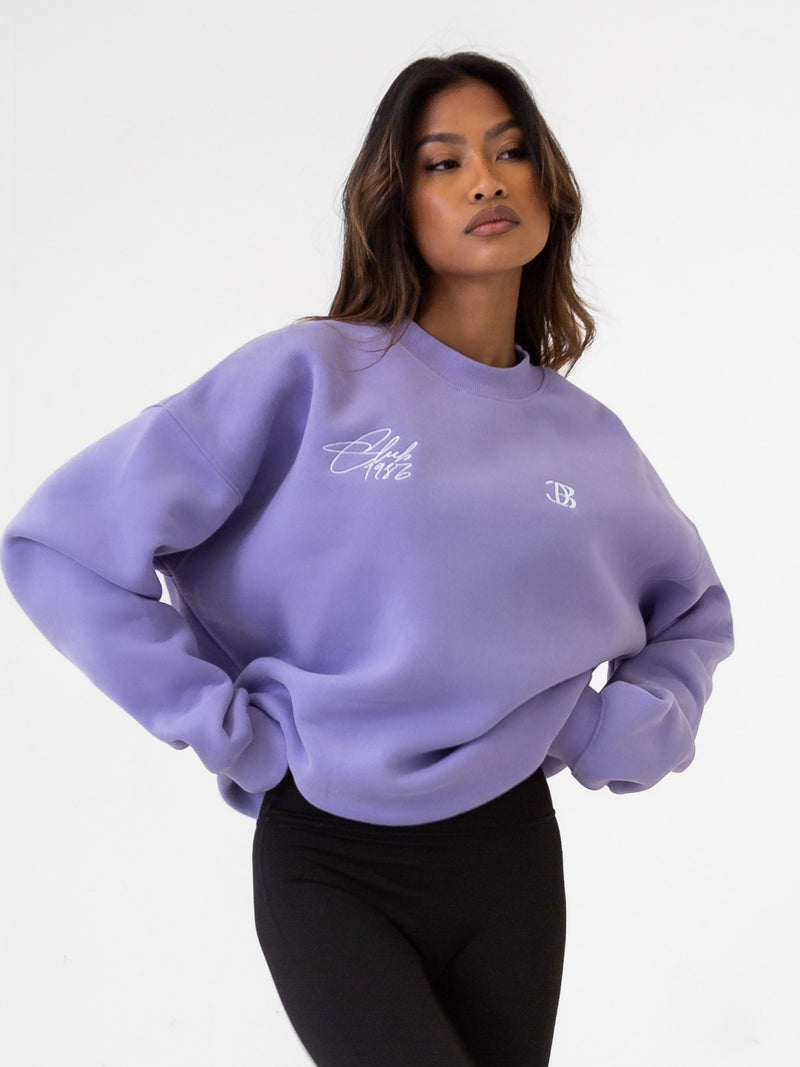 Club Oversized Jumper - Violet