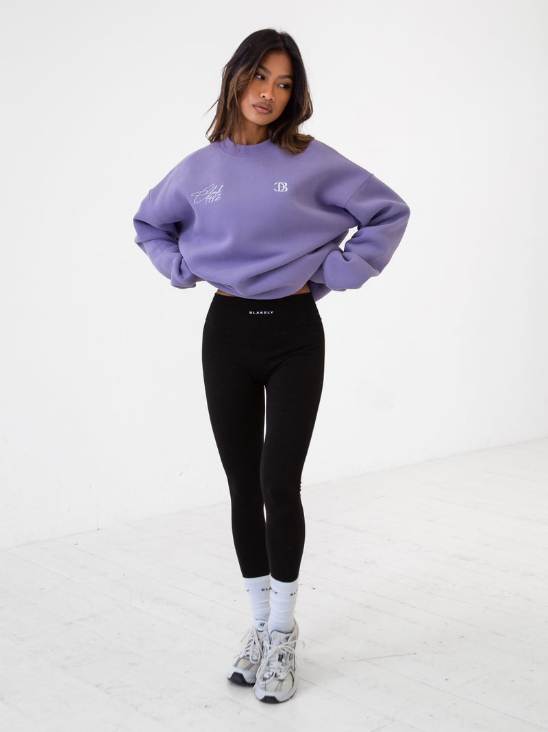 Club Oversized Jumper - Violet