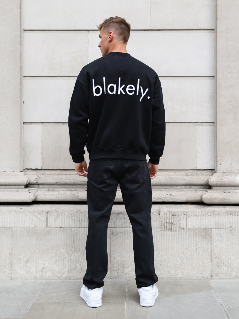 Enzo Relaxed Jumper - Black