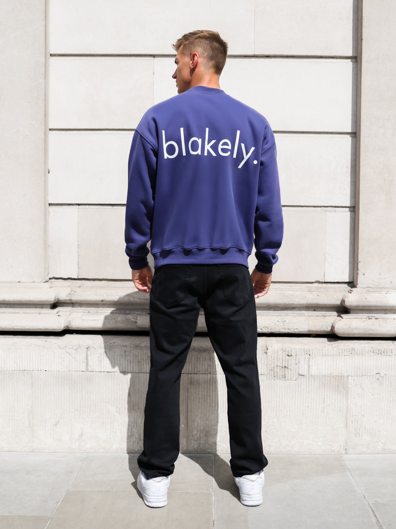 Enzo Relaxed Jumper - Bold Purple