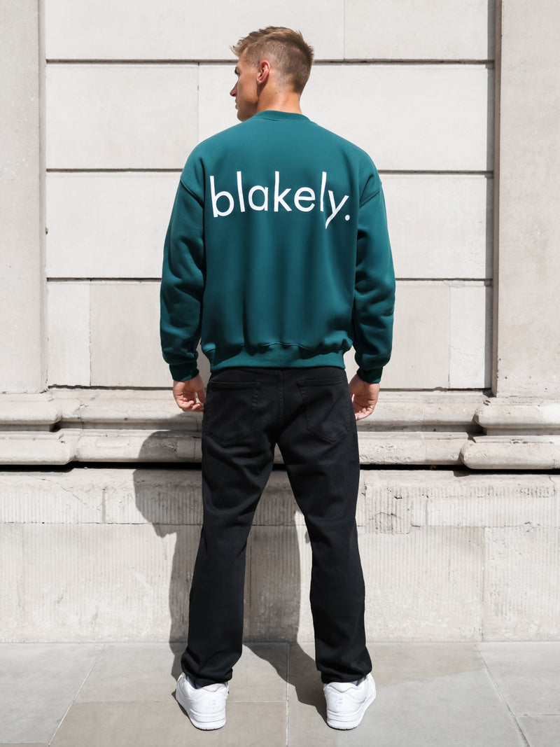 Enzo Relaxed Jumper - Deep Green