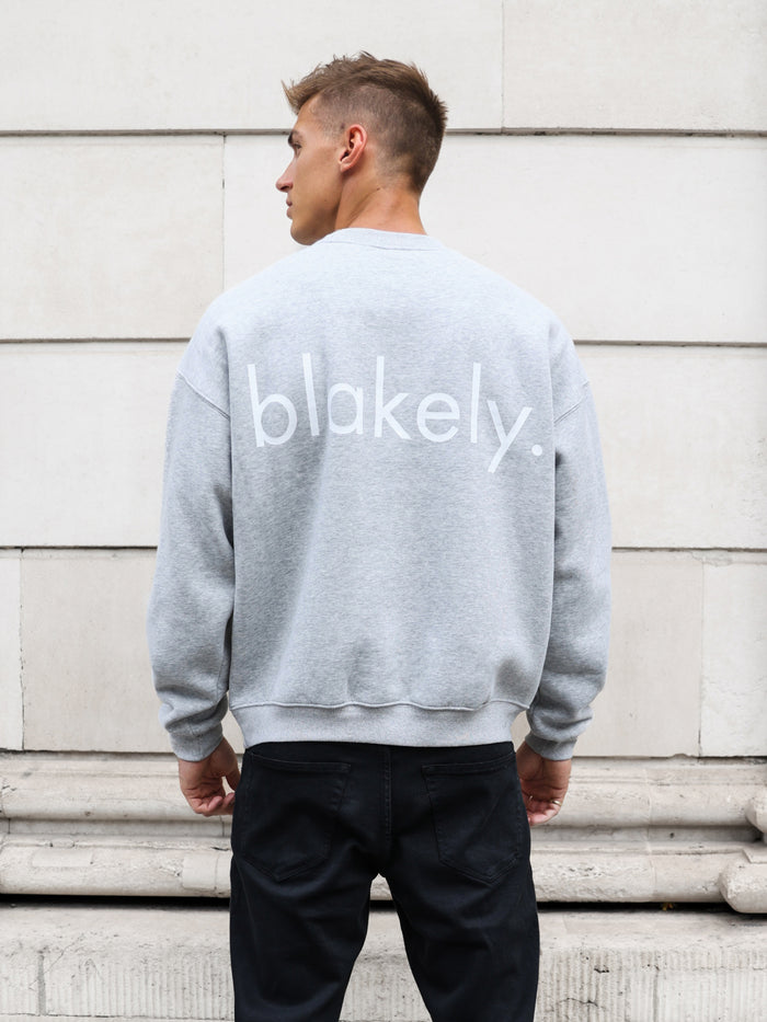 Enzo Relaxed Jumper - Marl Grey