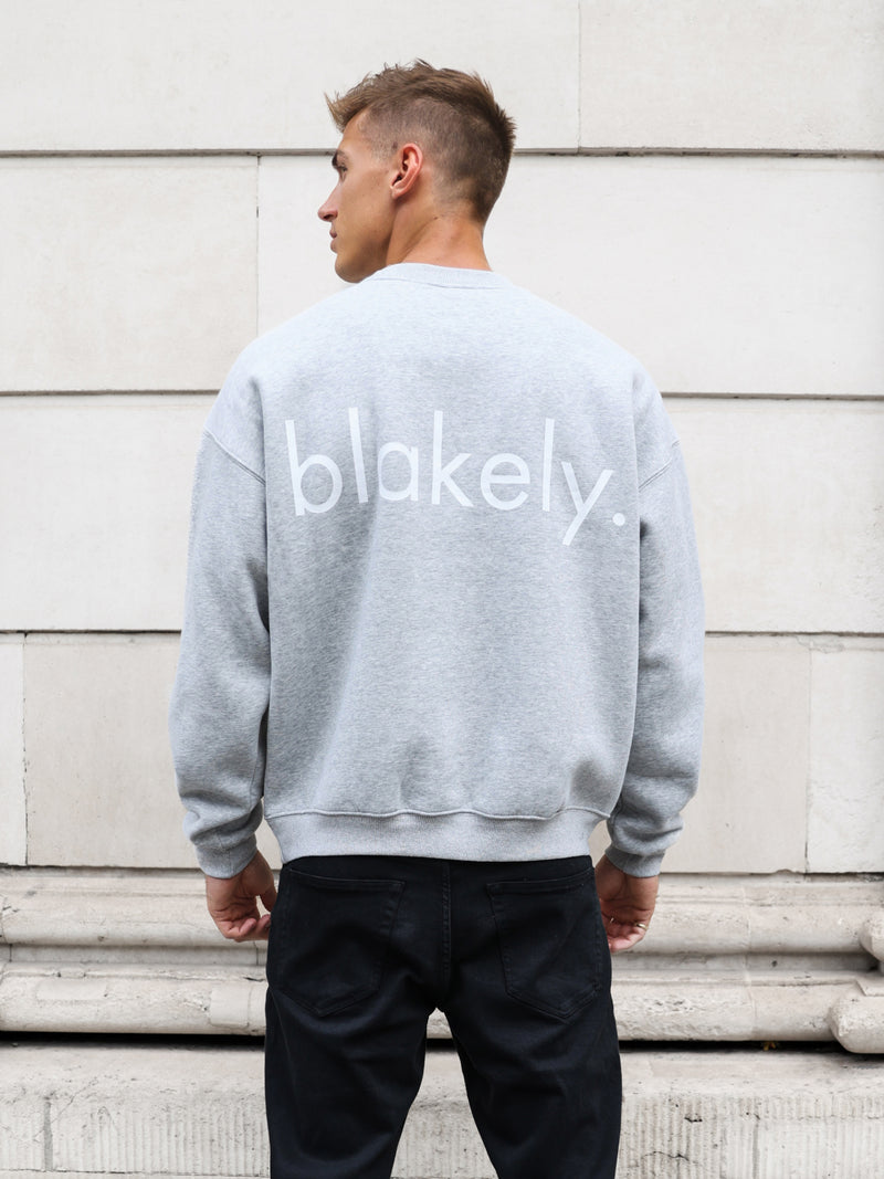 Enzo Relaxed Jumper - Marl Grey