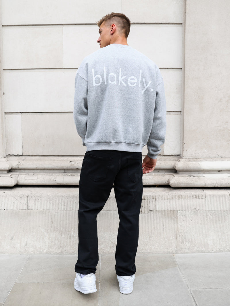 Enzo Relaxed Jumper - Marl Grey