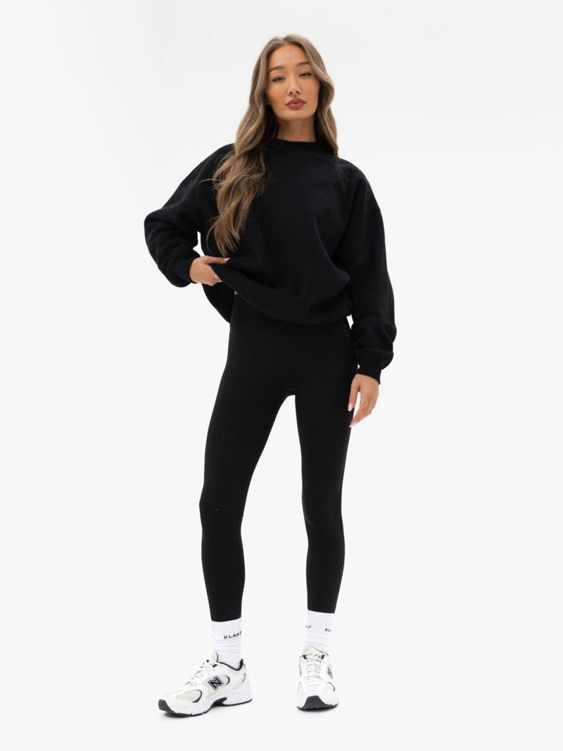 Thea Oversized Jumper - Black