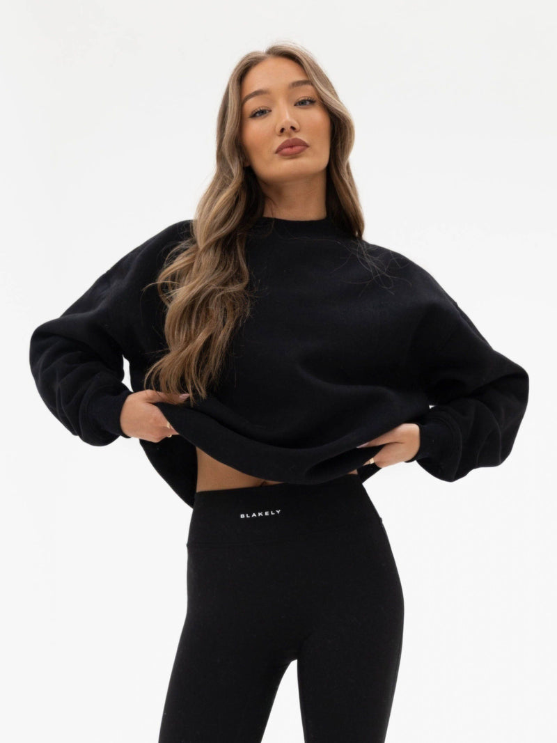 Thea Oversized Jumper - Black