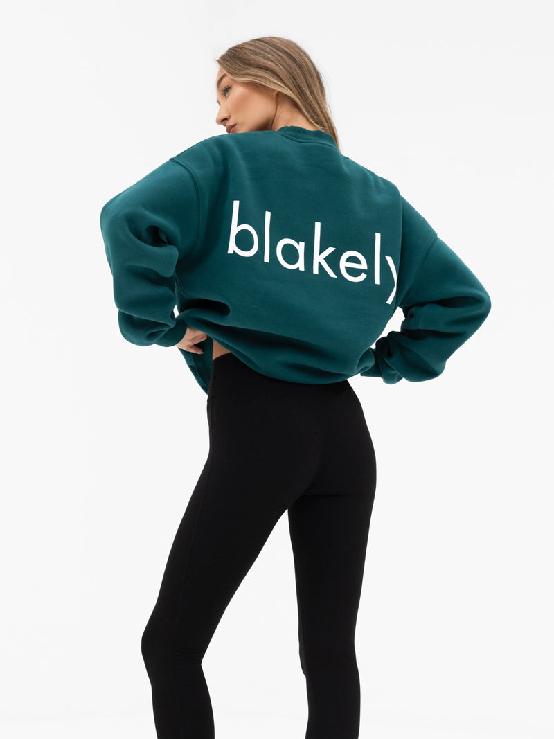 Thea Oversized Jumper - Deep Green