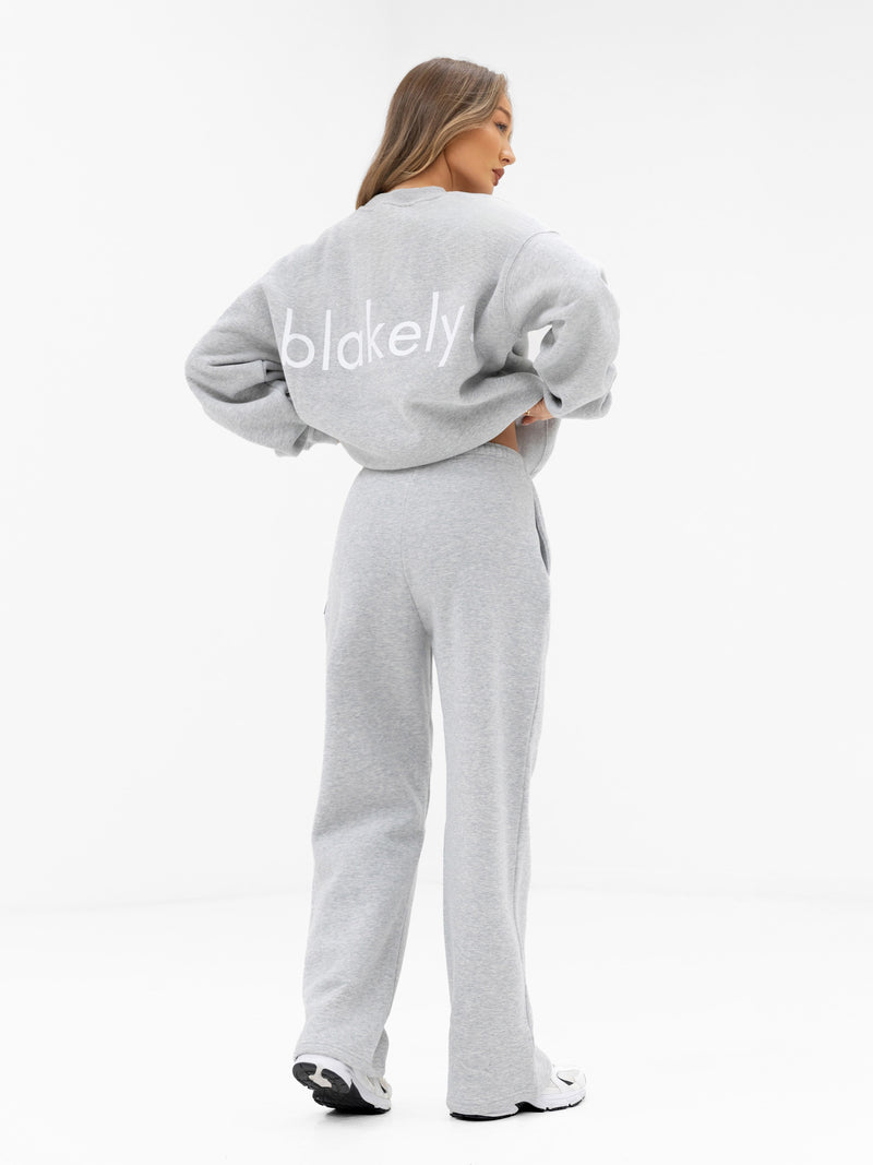 Thea Oversized Jumper - Marl Grey