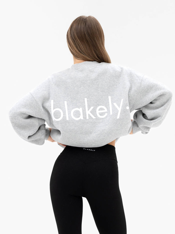 Thea Oversized Jumper - Marl Grey