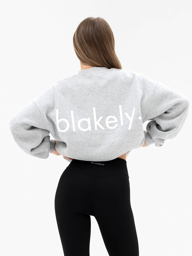 Thea Oversized Jumper - Marl Grey