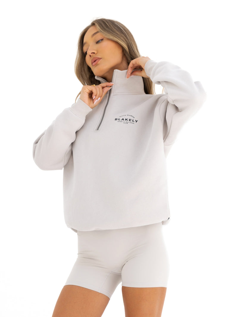 Active Studios 1/4 Zip Jumper - Ivory