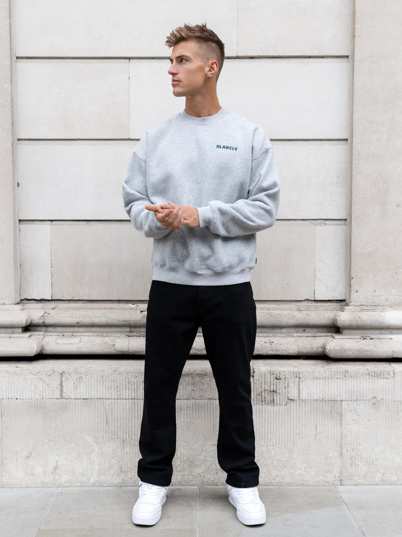 Jordan Relaxed Jumper - Marl Grey