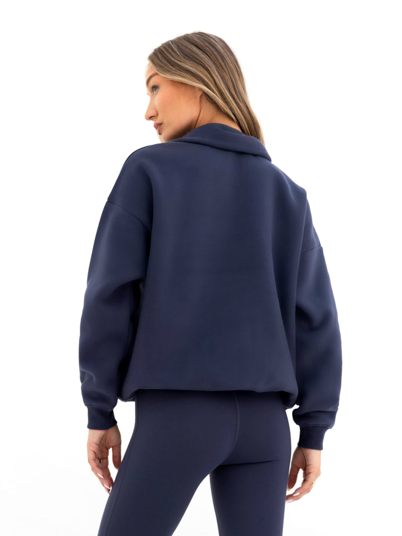 Active Studios 1/4 Zip Jumper - True Navy