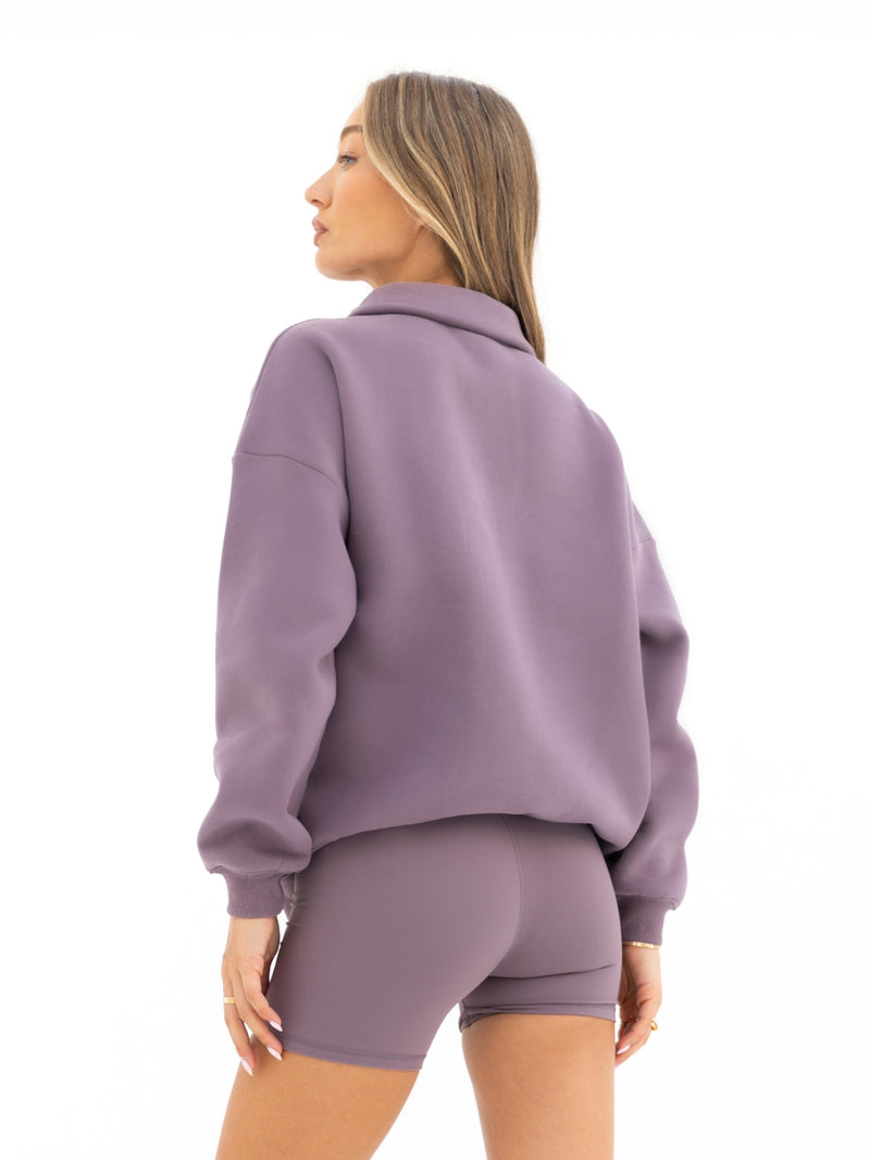 Active Studios 1/4 Zip Jumper - Grape