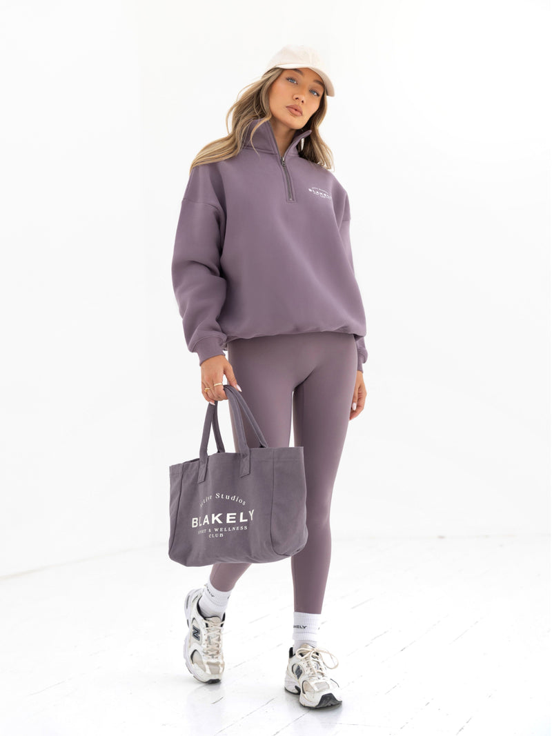 Active Studios 1/4 Zip Jumper - Grape