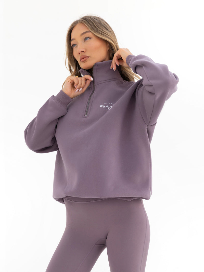 Active Studios 1/4 Zip Jumper - Grape