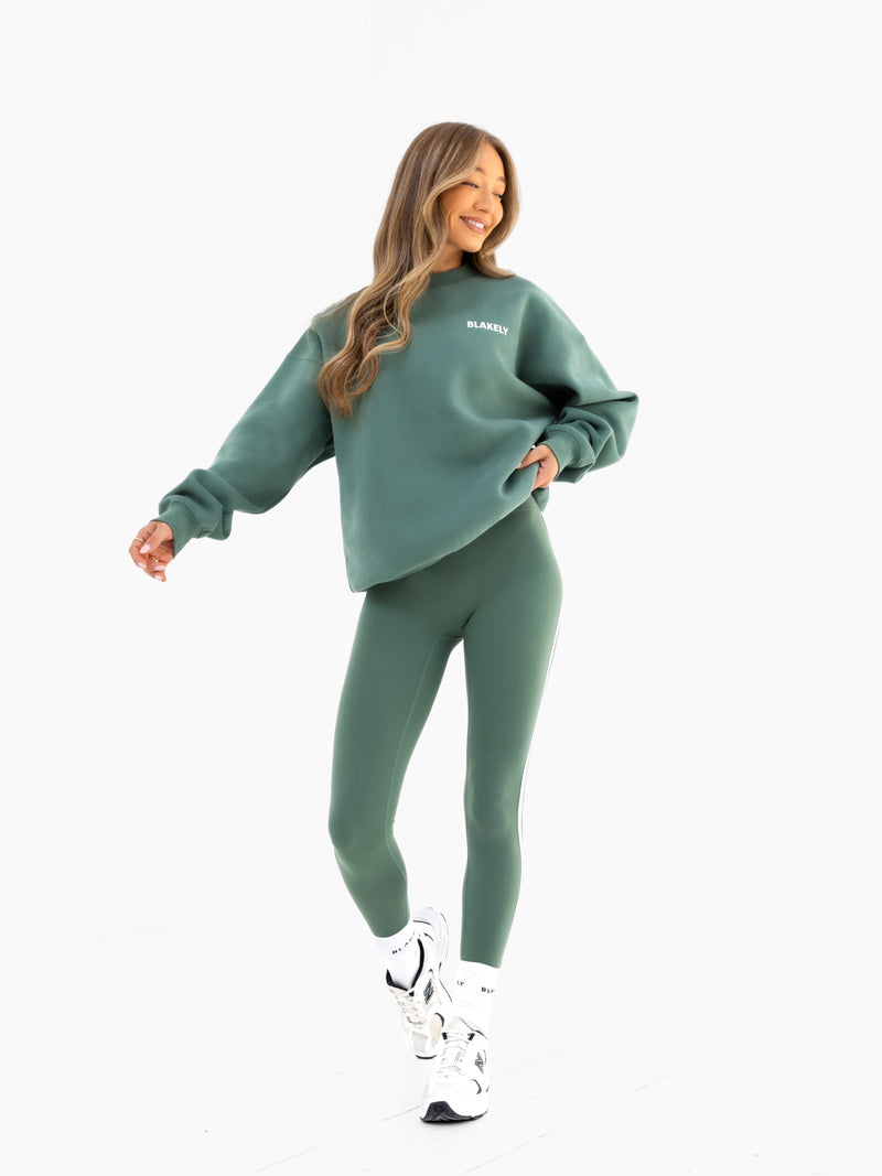 Naomi Oversized Jumper - Vintage Green