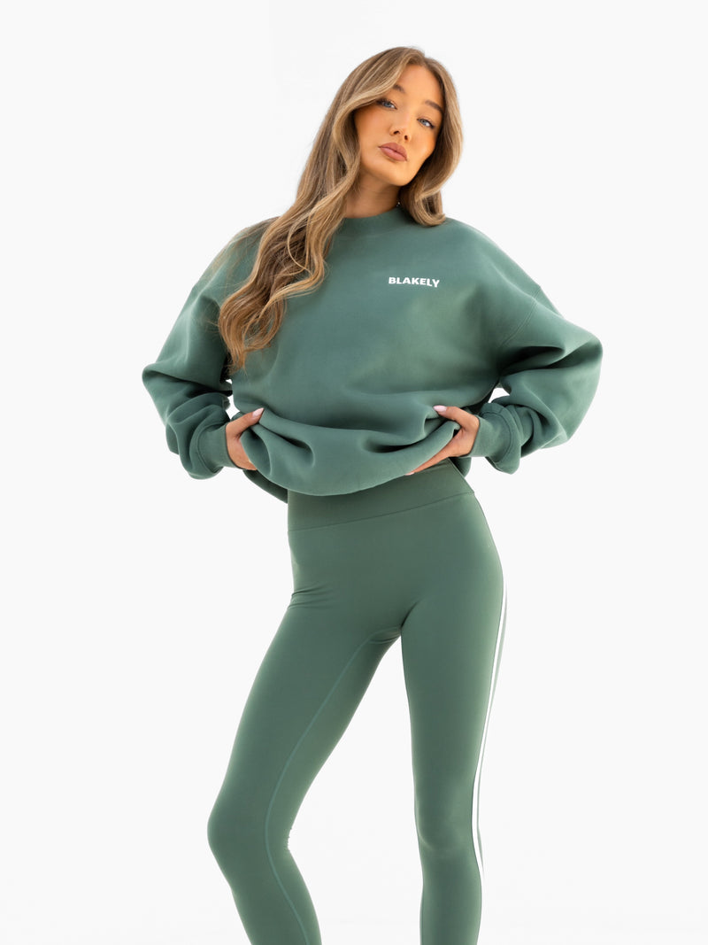 Naomi Oversized Jumper - Vintage Green