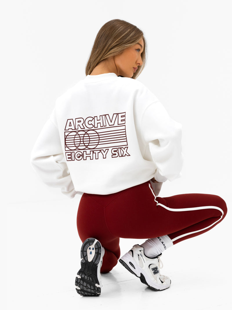 Naomi Oversized Jumper - Flat White