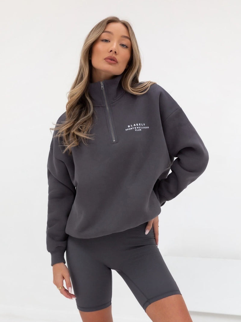 Ultimate 1/4 Zip Jumper - Charcoal